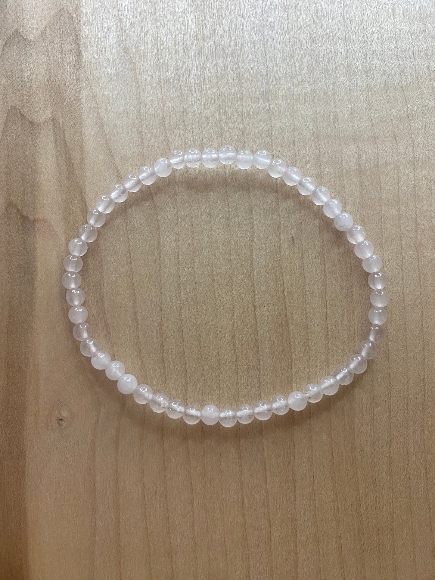 Rose Quartz anklet