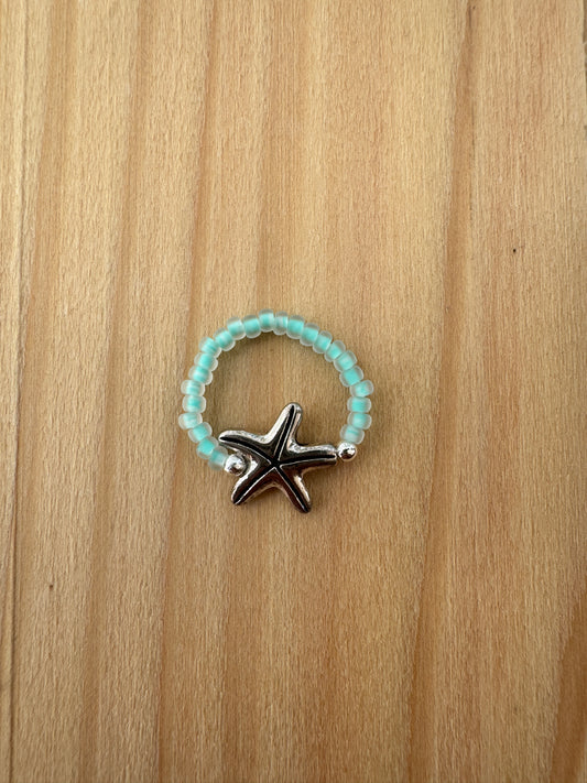 Silver Starfish Ring