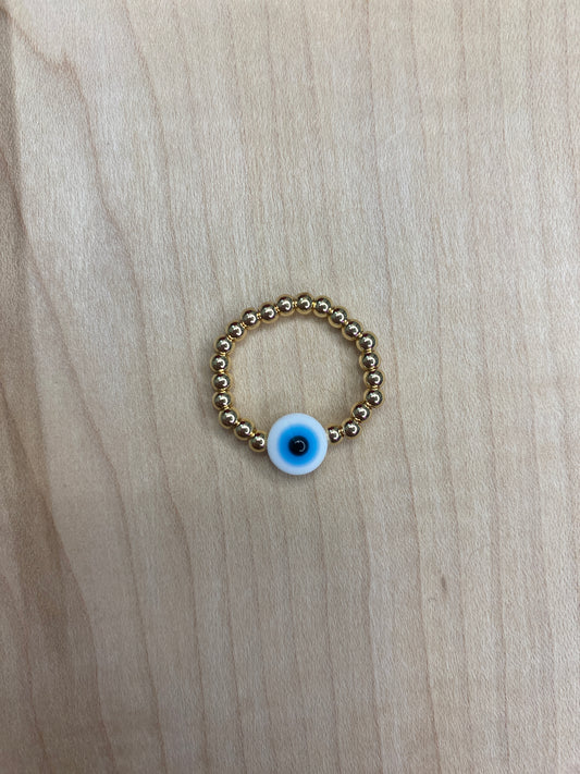 Gold Evil Eye Ring