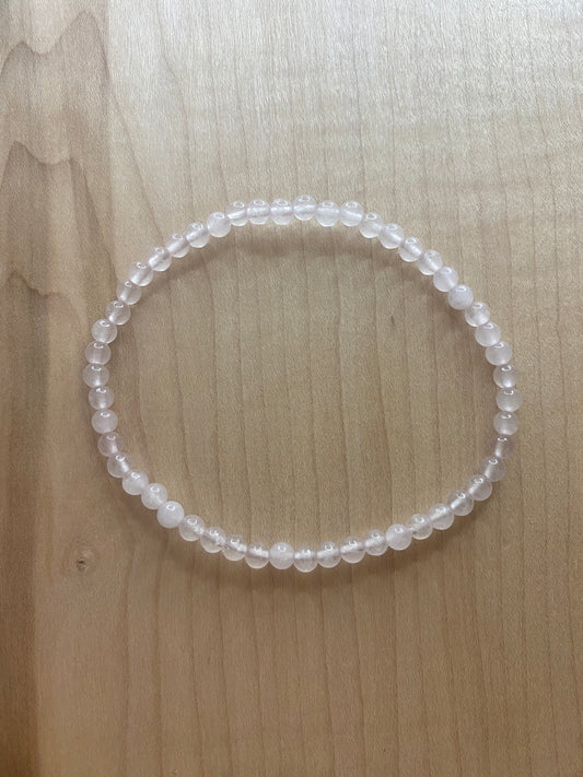 Rose Quartz anklet