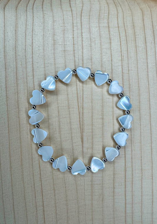 Mother of Pearl Bracelet Silver