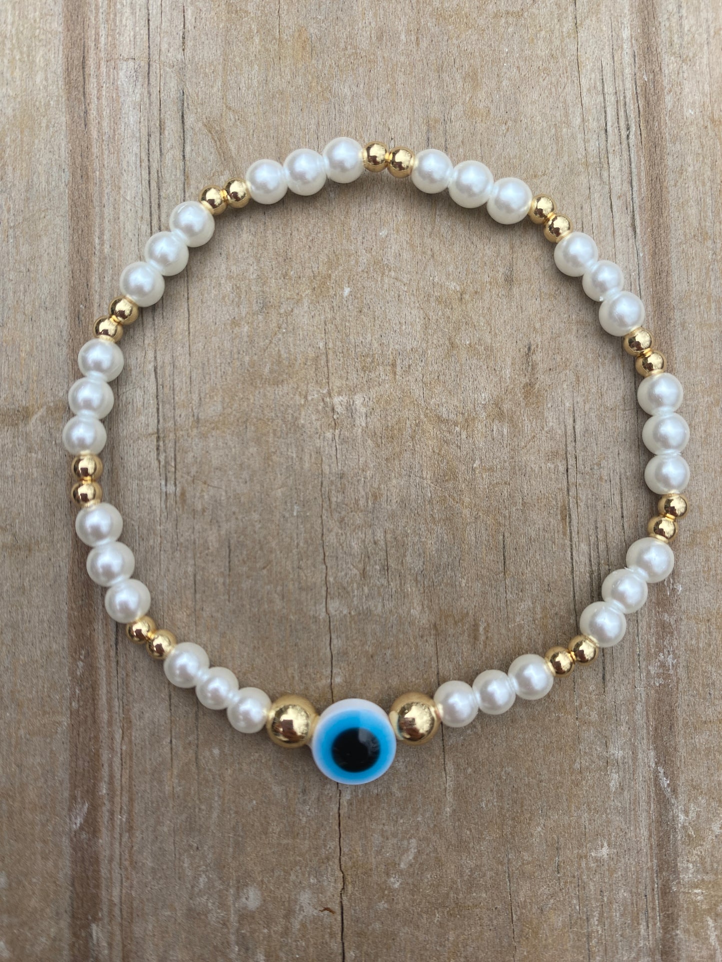 White Pearl Evil Eye